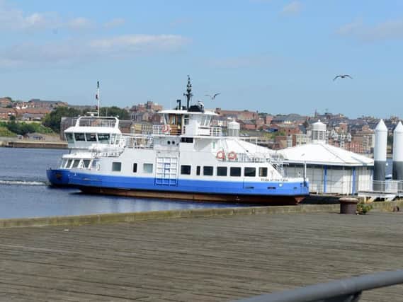 Bad weather led to the Shields Ferry being suspended yesterday.