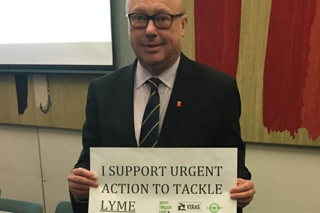 Easington MP Grahame Morris has given his support to a campaign which aims to make medics more aware about lyme disease.