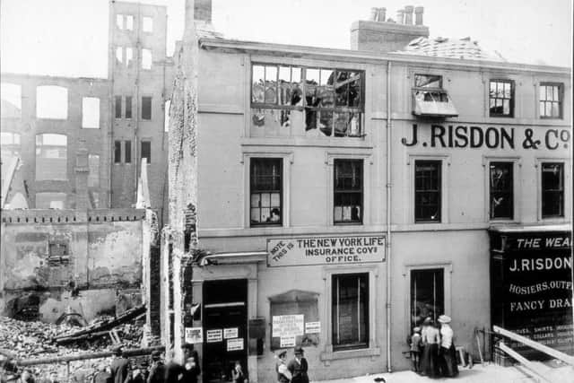 Risdon's was gutted in the 1898 fire.