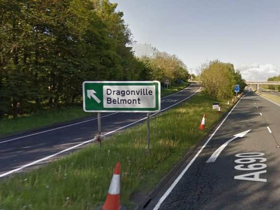 A690 Belmont fly-over. Credit: Google.