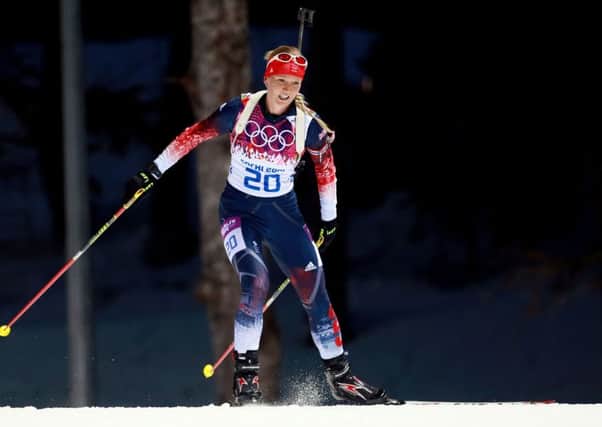 Amanda Lightfoot at the last Winter Olympics.