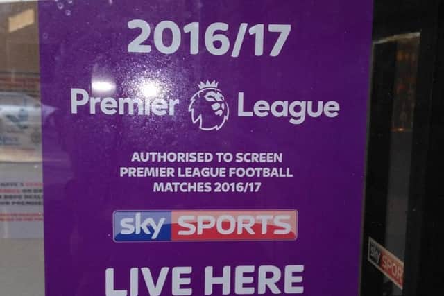 A Premier League licence is now displayed on the door of The Sandpiper
