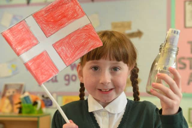 Hudson Road Primary School pupil Kenya Smart, 8, whose message in a bottle was found in Denmark.