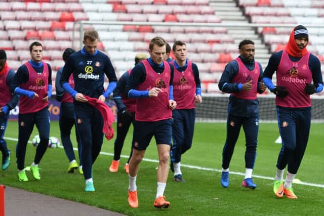 The SAFC open training session at the Stadium of Light.