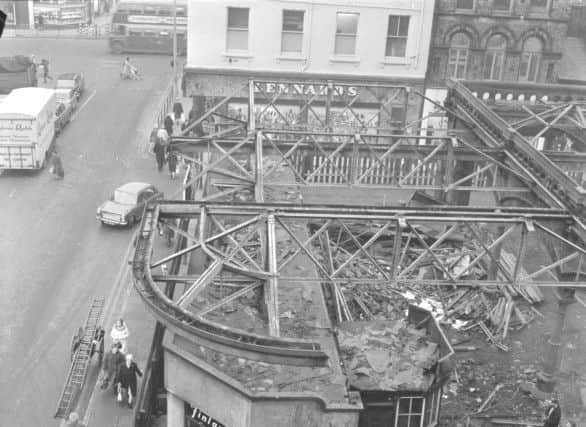 Demolition of the north end of the station in 1966.