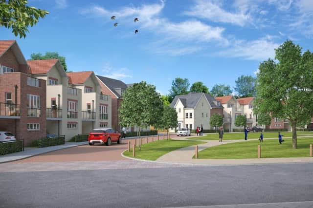 Artist's impression of how the new Barratt Homes development on the site of the former Cherry Knowle Hospital will look.