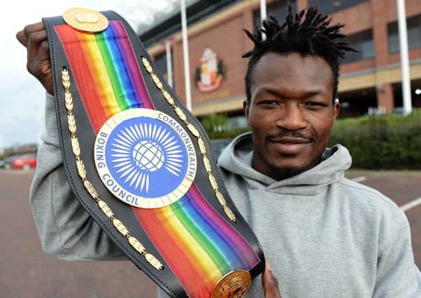 Thomas Essomba lost his Commonwealth title to Jay Harris in London last night. Picture by Frank Reid