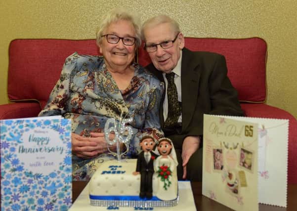 Pat and Peggy Gray have celebrated their 65th wedding anniversary.