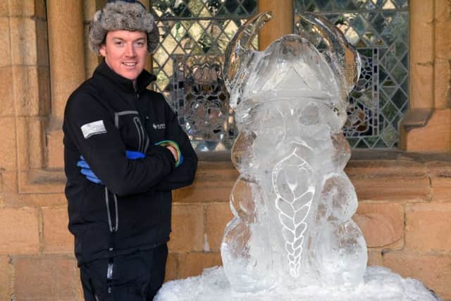Durham's Fire and Ice festival ice sculpture
Glacial Art master carver Matt Chaloner