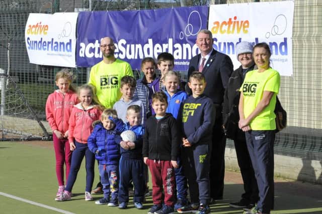 The launch of the Sunderland City Council Big Events year at the Ranch Carter sports centre.
