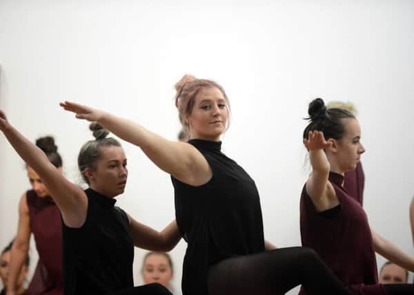 Sunderland University dance students' glass inspired performance