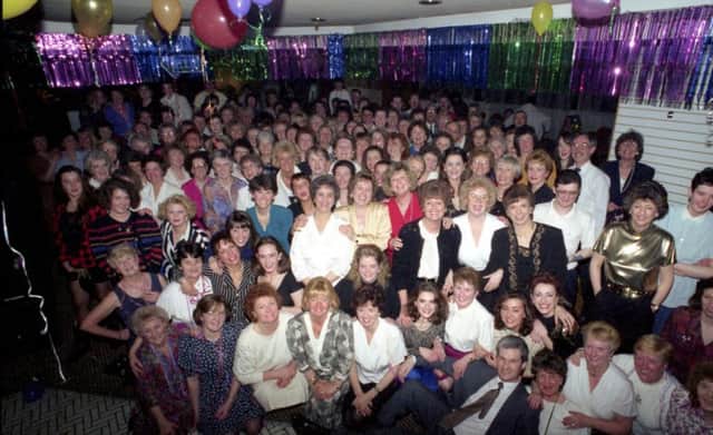 The Binns closing down party in 1993.