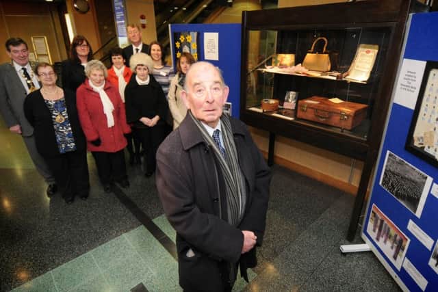 Former Mayor of Sunderland and Council Leader, Charles Slater, gave a short talk at the opening of an exhibition to mark Holocaust Memorial Day in January 2013.