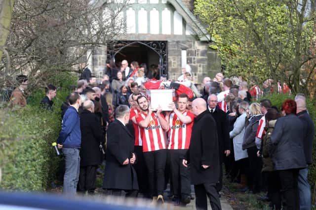 The funeral of Stuart Price at Holy Trinity Church, Murton, Image by  chroniclelive.co.uk.