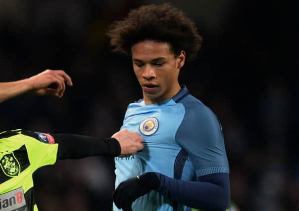 On-song Manchester City wideman Leroy Sane. Picture by Bruce Rollinson