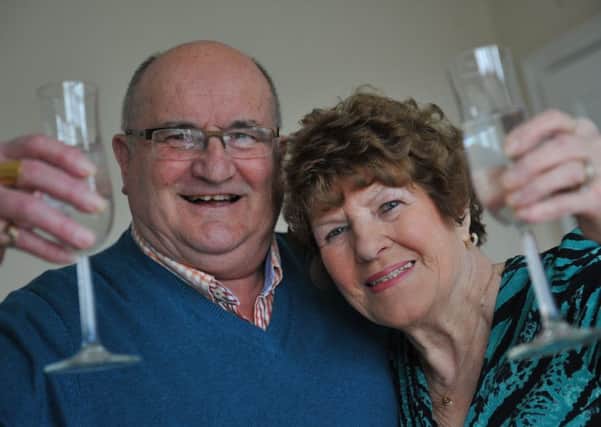 David and Margaret Kennedy, of Donwell, Washington, celebrating their golden wedding anniversary.