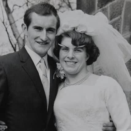 David and Margaret Kennedy, of Donwell, Washington, on their wedding day.