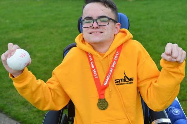 Thomas Ferry has enjoyed success in the sport of boccia