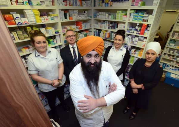 Gurnam Singh and the team at Houghton Pharmacy which has been nominated for the Best of Health Awards.