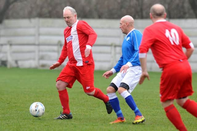 Hylton CW (red) take command of possession against Dubmire last week. Pictures by Tim Richardson
