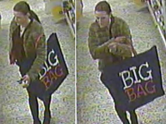 CCTV image of woman police want to speak to in connection with Chester-le-Street shoplifting offence