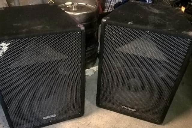 A sound system had been set up for the suspected illegal rave.