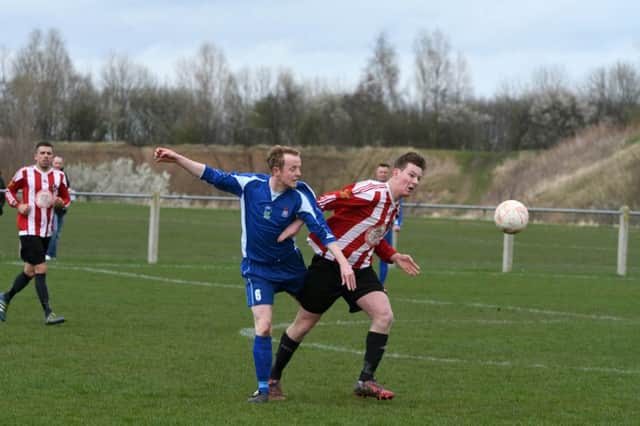 Sunderland West End (red/white) take on Jarrow  at Ford Quarry on Saturday. Picture by