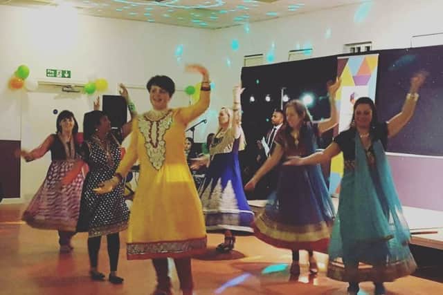Dancers in full flow during the mini Mela.