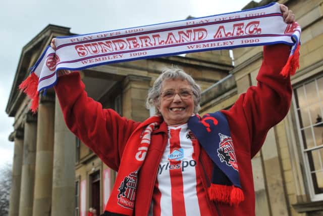 Sunderland Football Club supporter Doreen Fowler.