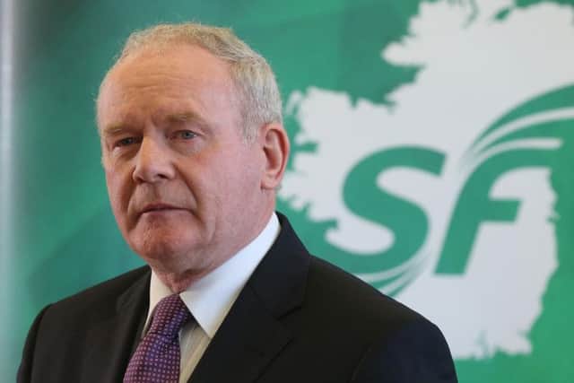 Former Sinn Fein leader and IRA commander Martin McGuinness, who has died at the age of 66.