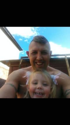 Lee Downey with his daughter Millie.