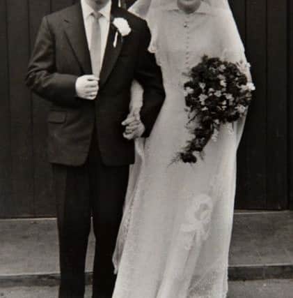 Sylvia and Bob Berston on their wedding day.