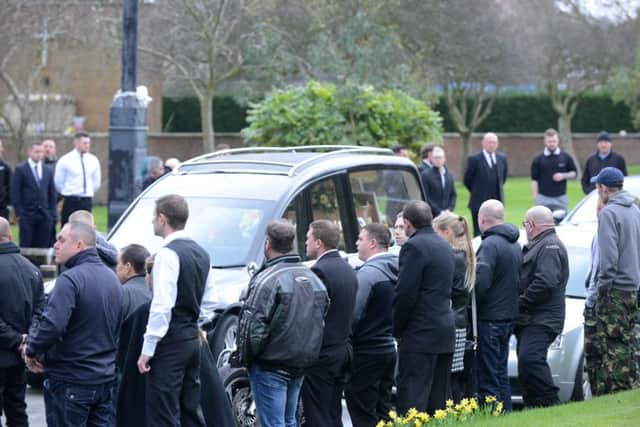 Funeral of Lee Downey.