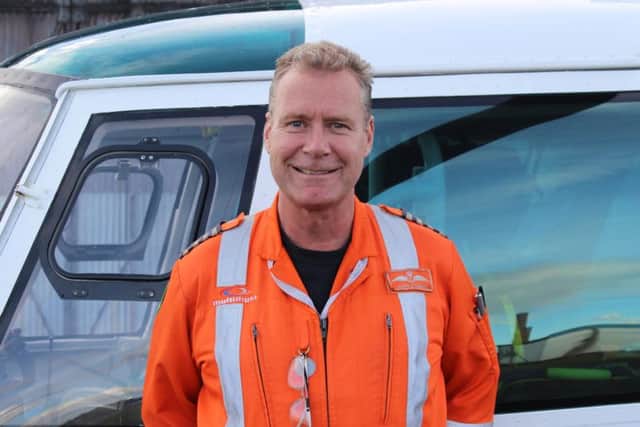 Captain Jay Steward, chief pilot of the Great North Air Ambulance Service. Pic: GNAAS.