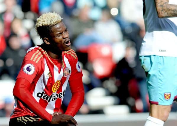 Sunderland's Didier Ndong reflects on his miss against West Ham United. Picture by FRANK REID