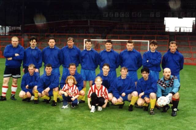 The final of the Health Cup at Roker Park on May 16, 1997. Priority Healthcare Wearside line up.