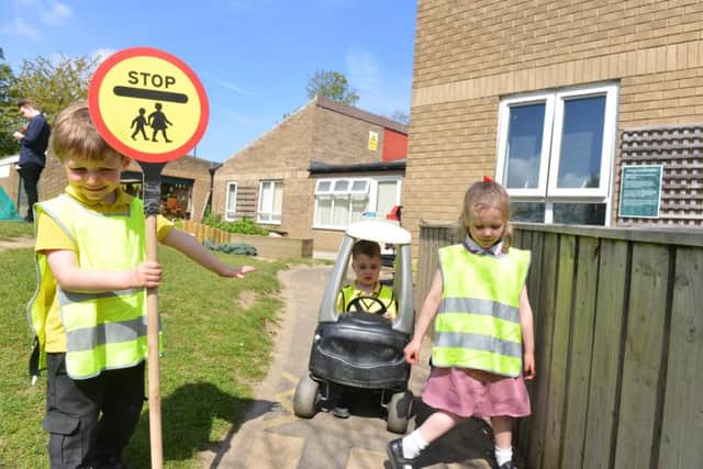 Oxclose Community Nursery School road safety event from charity Brake.