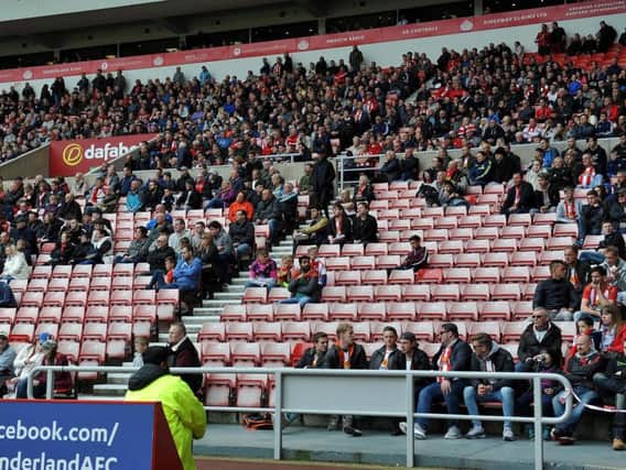 Few fans stayed to see the end of Sunderland's season at home