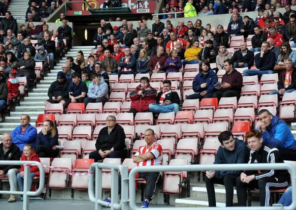 Empty seats at the Stadium of Light on Saturday. Picture by Frank Reid