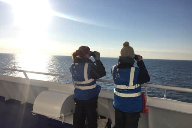 Orca officers aboard DFDS