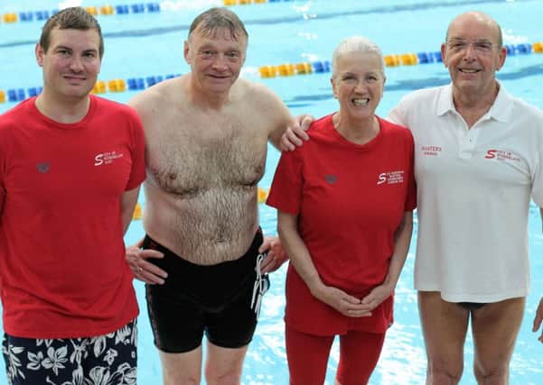 City of Sunderland Masters swimmers (left to right): Mark Robinson, Graeme Shutt, Lindy Woodrow and Norman Stephenson.