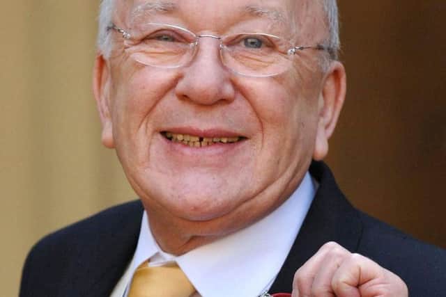 File photo dated 15/03/06 of former Coronation Street actor Roy Barraclough with his MBE. Picture by Fiona Hanson/PA Wire