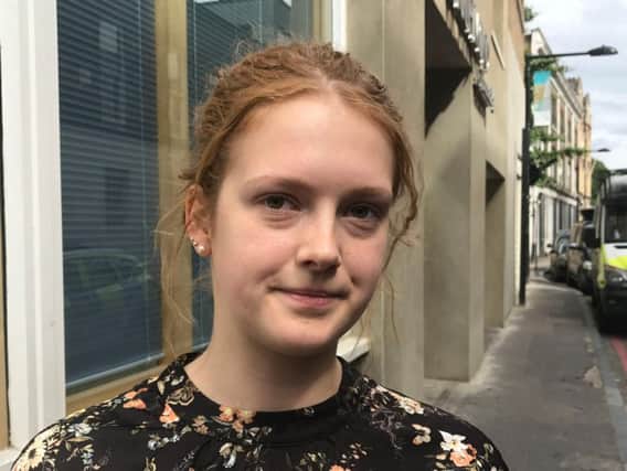 Student nurse Rhiannon Owen, 19, from Nantwich, Cheshire, who escaped the London Bridge terror attack and who has said she wants to find the taxi driver who saved her life after he shouted for her to run while she was at a cash machine. Picture by Georgina Stubbs/PA Wire