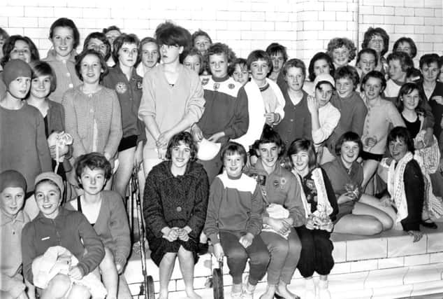The Thorney Close swimming team at the High Street baths in the 1960s.