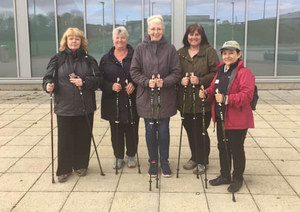 From left: Jill Meadows, Linda Addison, Sue Reid, Patricia Webster and Marina Connolly are encouraging others to join them on the Active Sunderland Wellness Walking Programme.