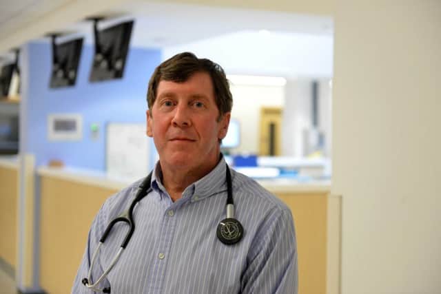 Sunderland Royal Hospital new Emergency Department. Clinical Director Dr Martyn Farrer