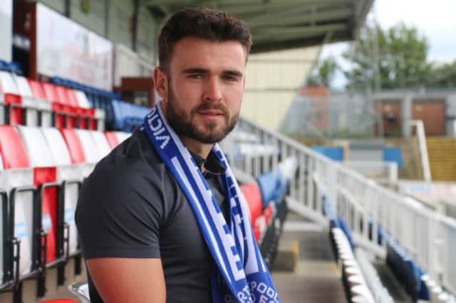 Pools signing Luke George. Picture by Hartlepool United.