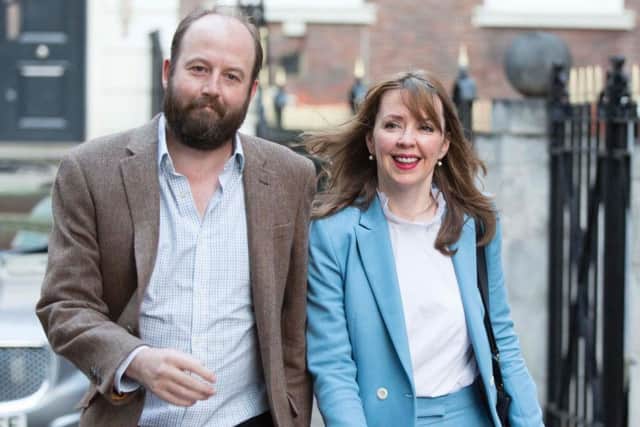 Nick Timothy and Joint-chief of staff Fiona Hill, who have both resigned. Picture: PA.