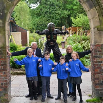 Robots and family fun at Barnes Park.
New Silksworth Academy children from left  Natalie Head, Connor Pichard, Kieron Lock and Katie Corner with Coun Peter Gibson and Youth Almighty Project Joanne Laverick