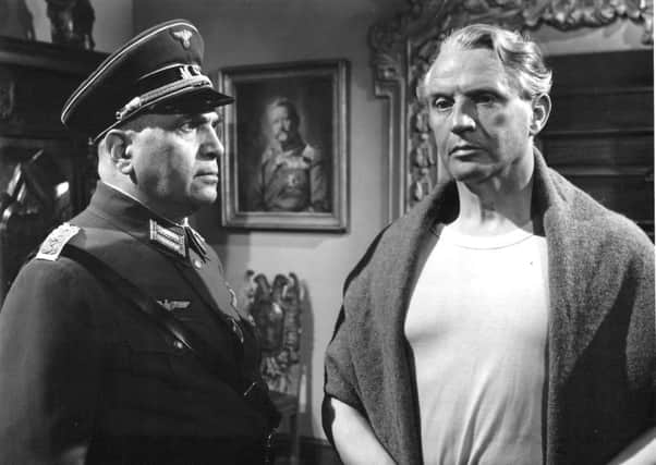 Eric Portman - The Colditz Story. Portman (as Colonel Richmond) with Frederick Valk (as German kommandant).